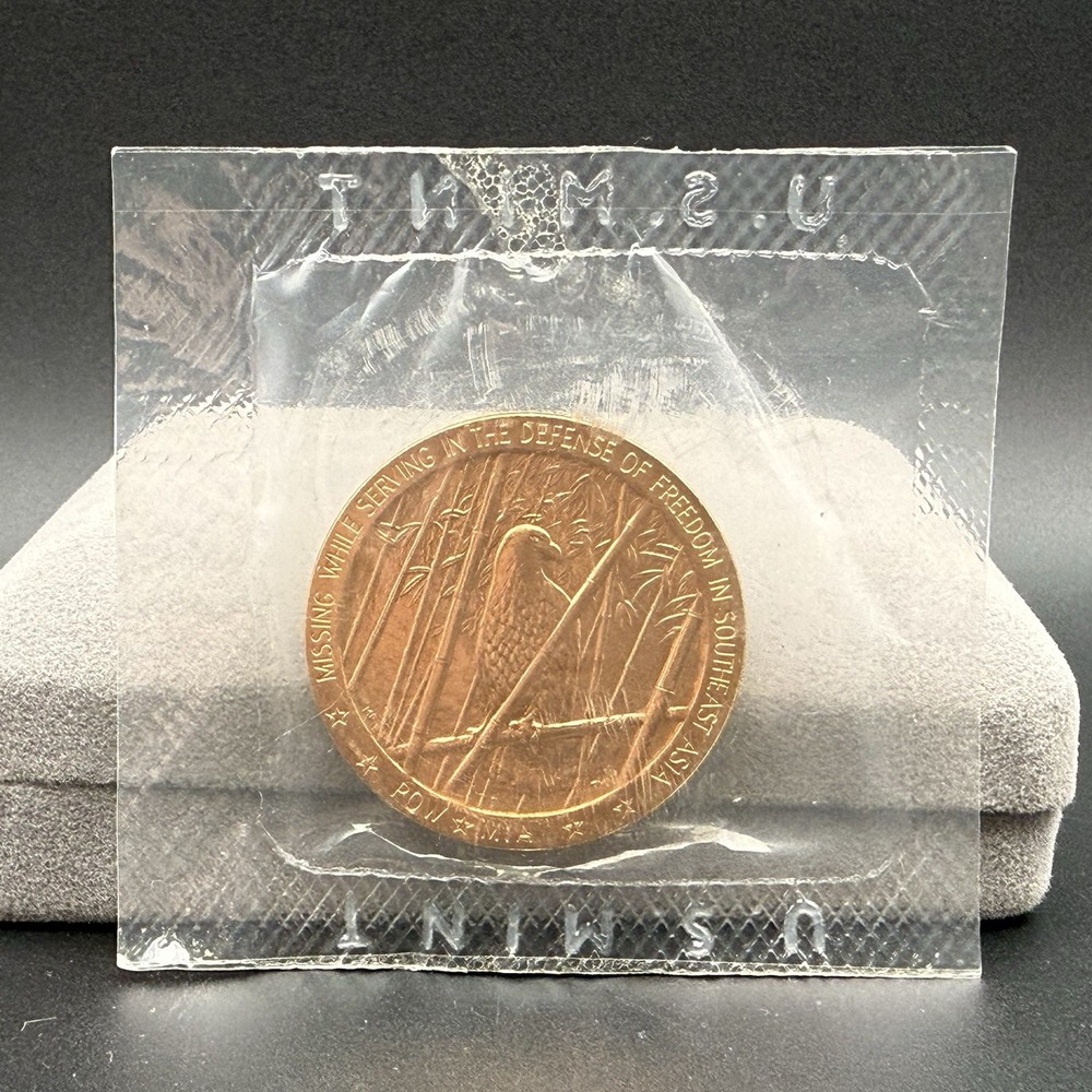 1983 Vietnam Veterans Memorial Bronze Medal Token US Mint POW MIA Southeast Asia